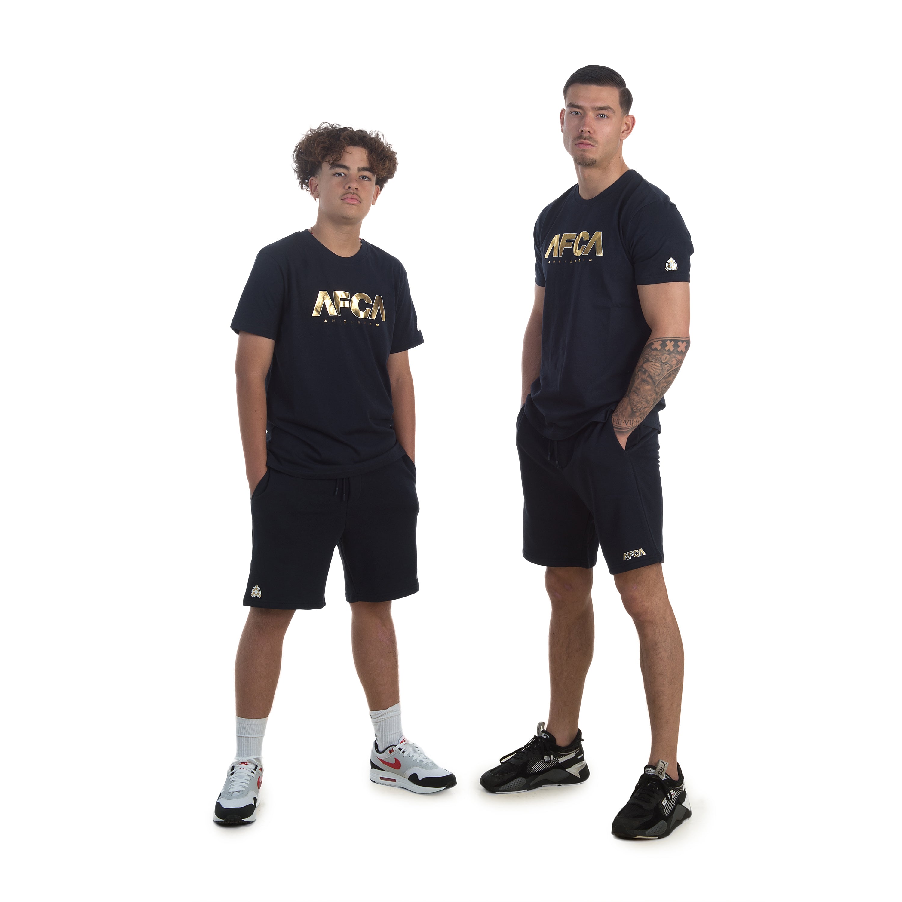 T-shirt Lifestyle Navy Gold