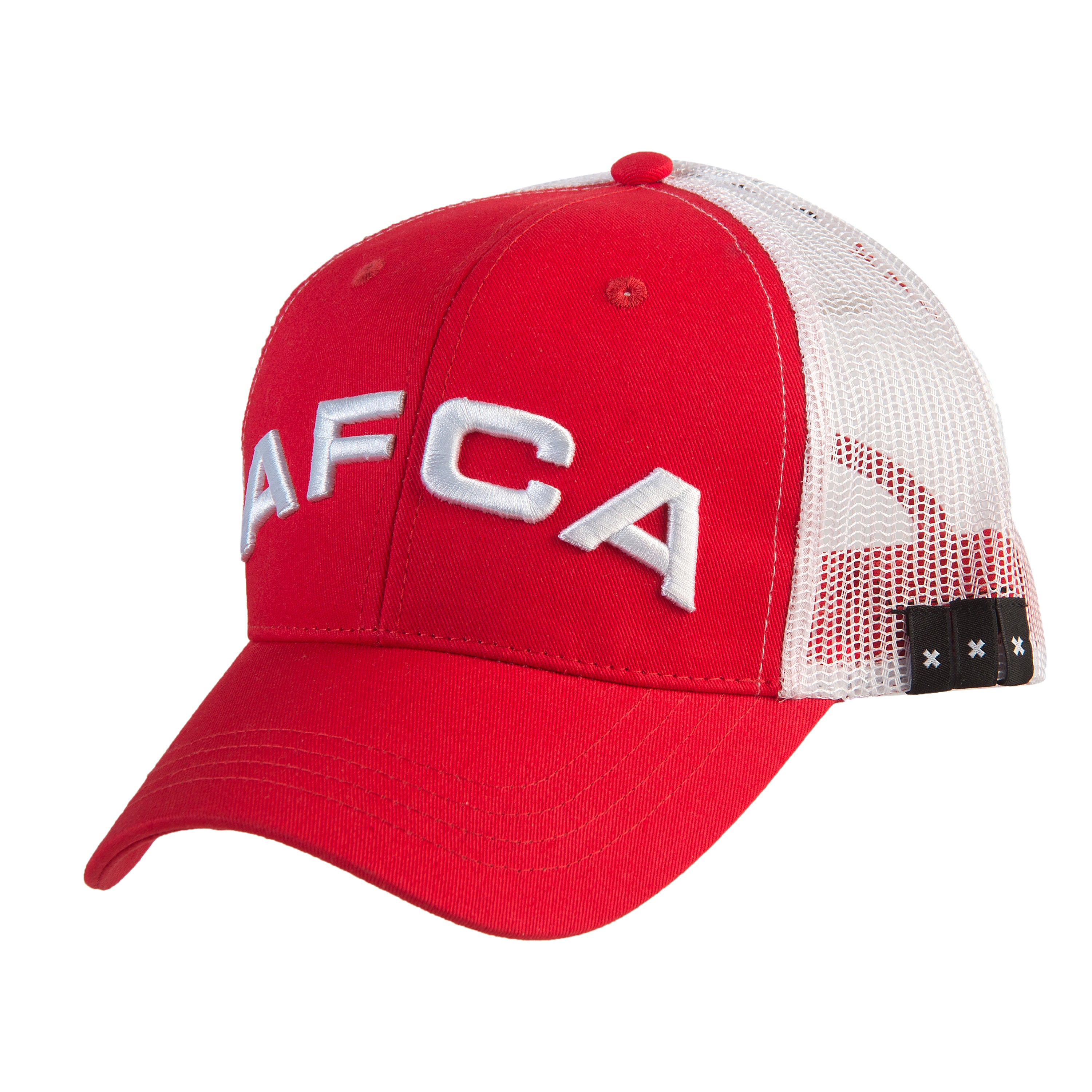 Cap AFCA rood/wit