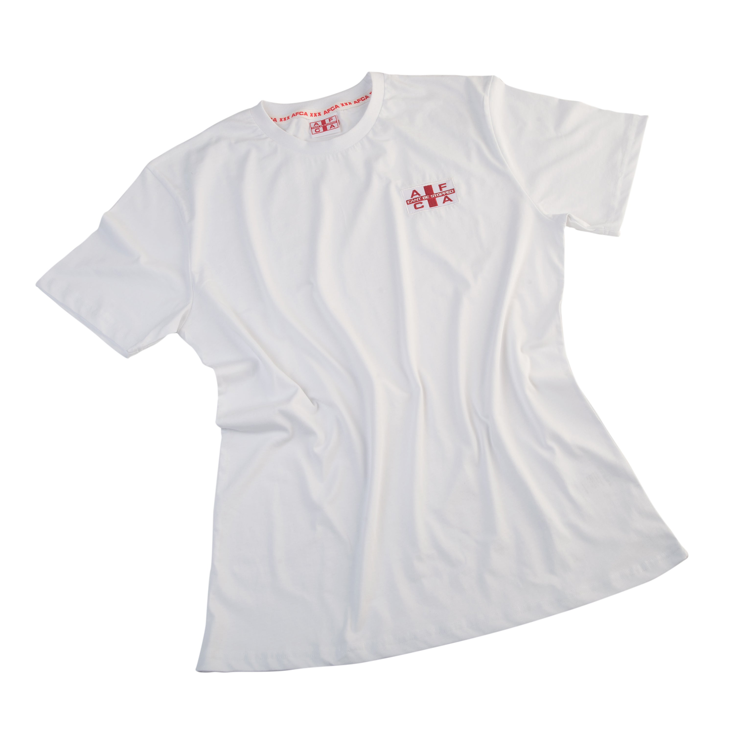 T-Shirt AFCA Flag Logo White / Red