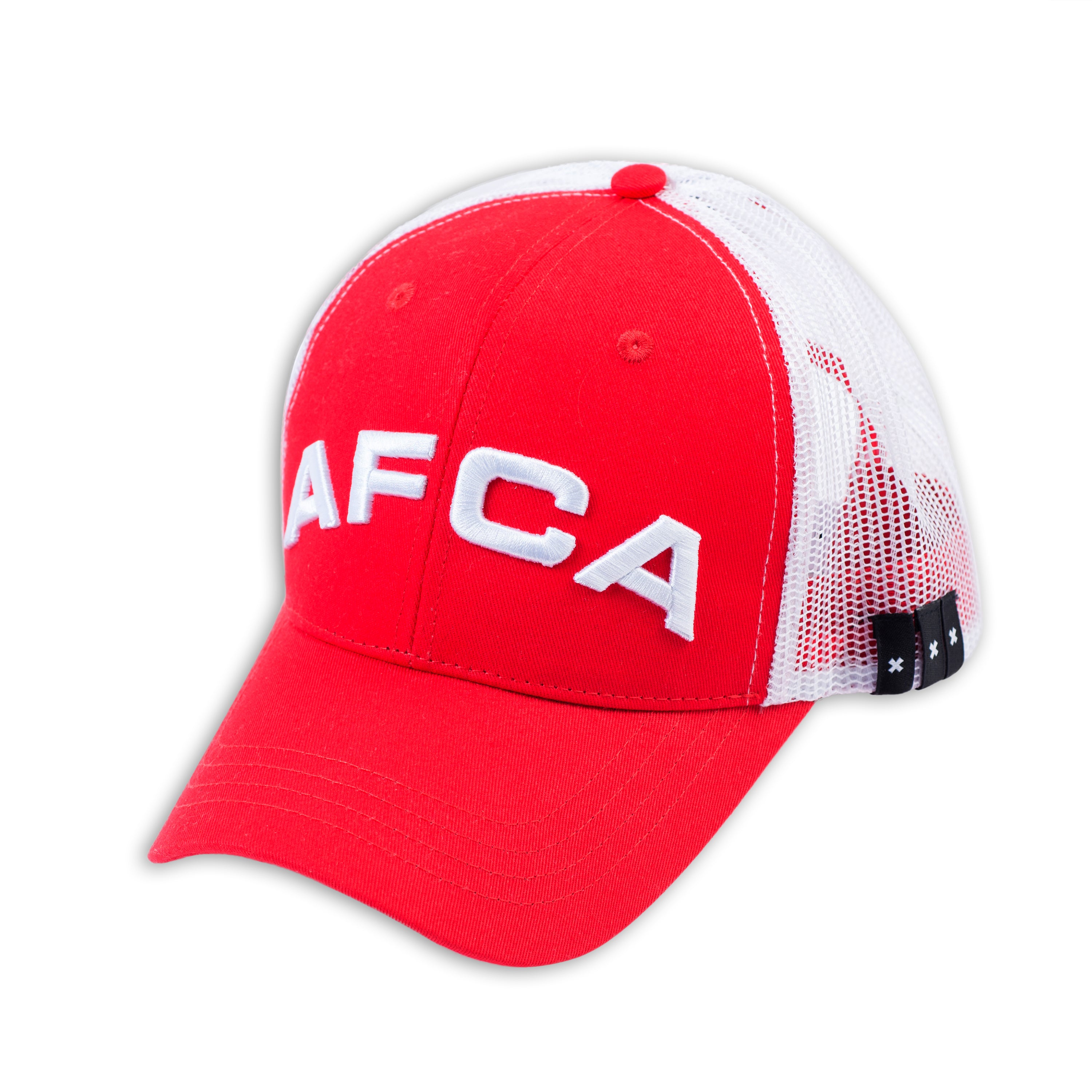 Cap AFCA rood/wit