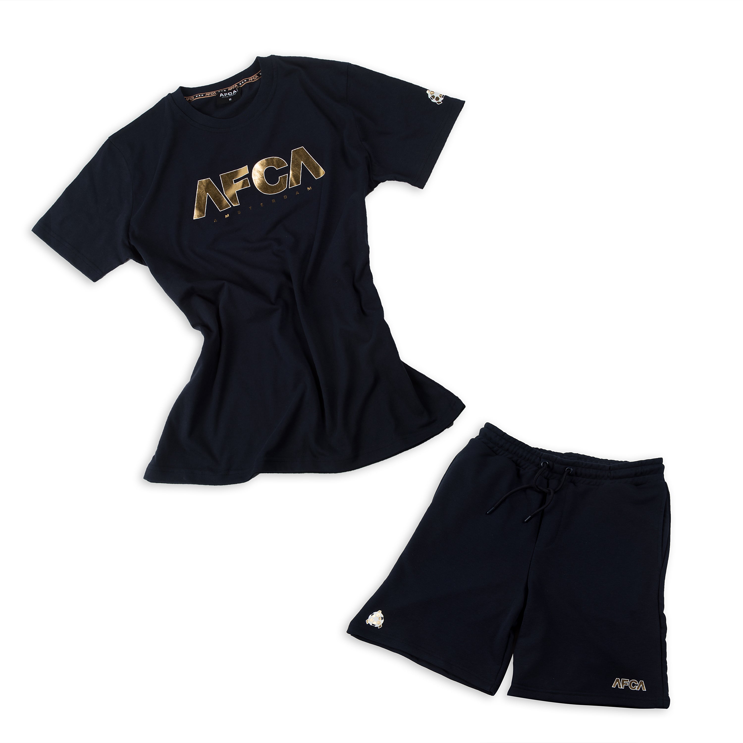 T-shirt Lifestyle Navy Gold