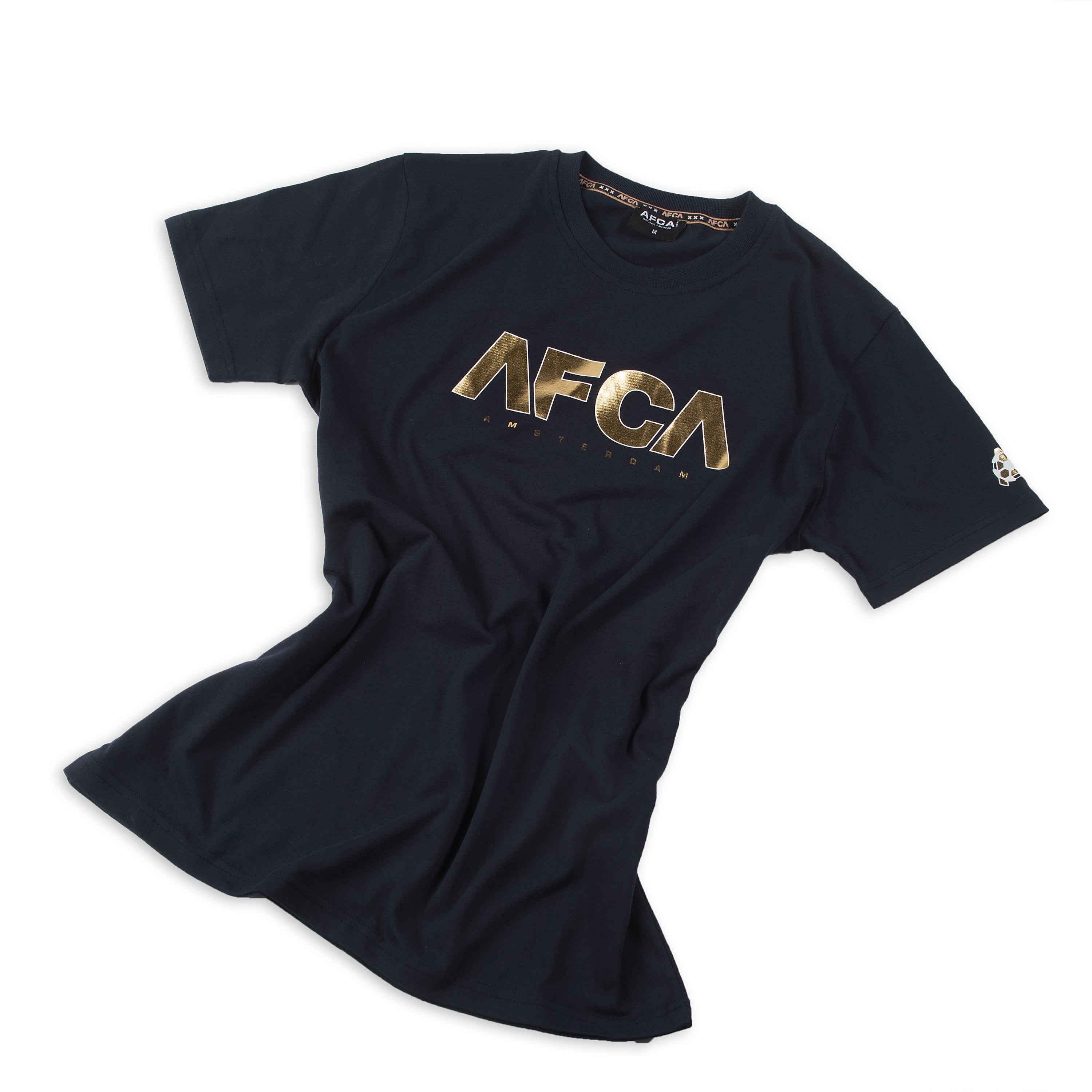 T-shirt Lifestyle Navy Gold