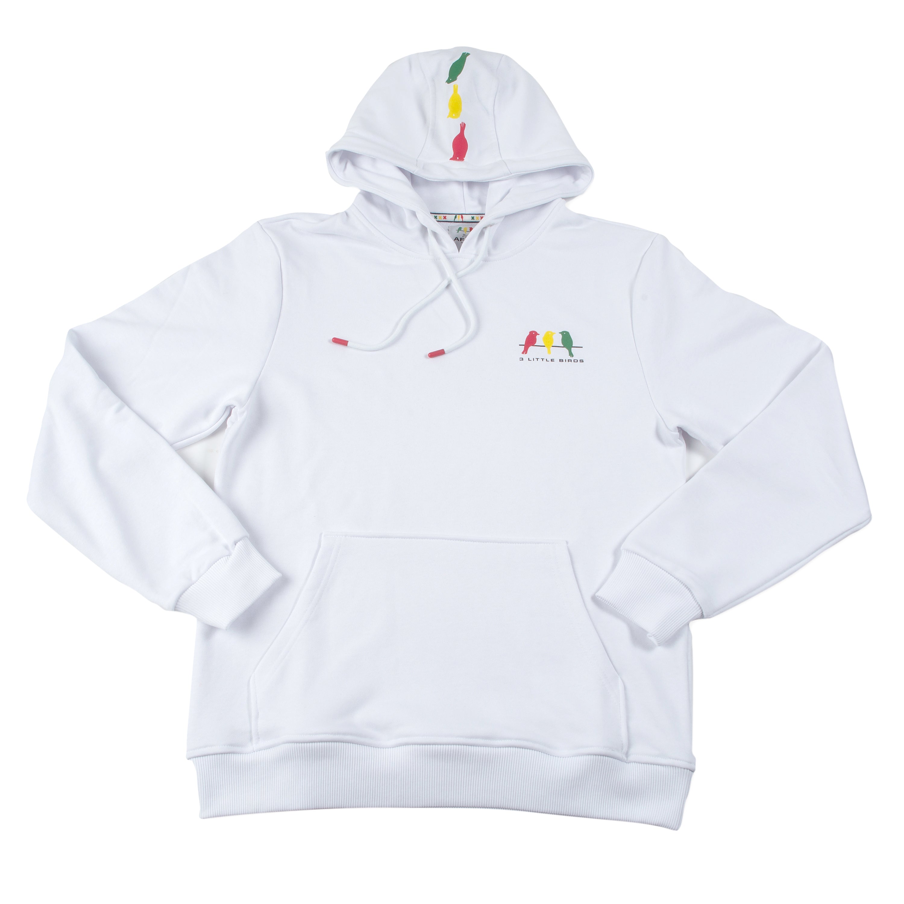 Hoodie 3 Little Birds White