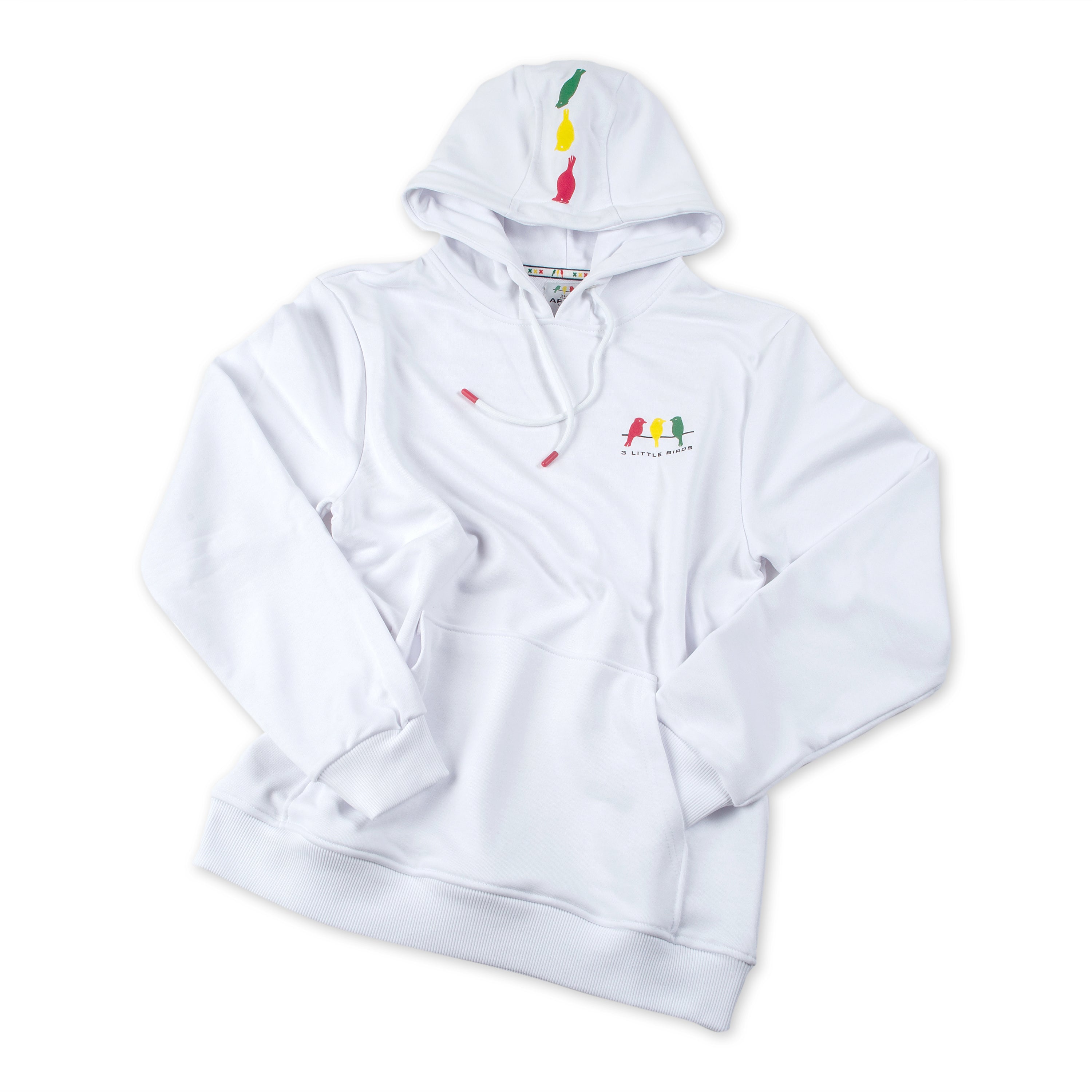 Hoodie 3 Little Birds White