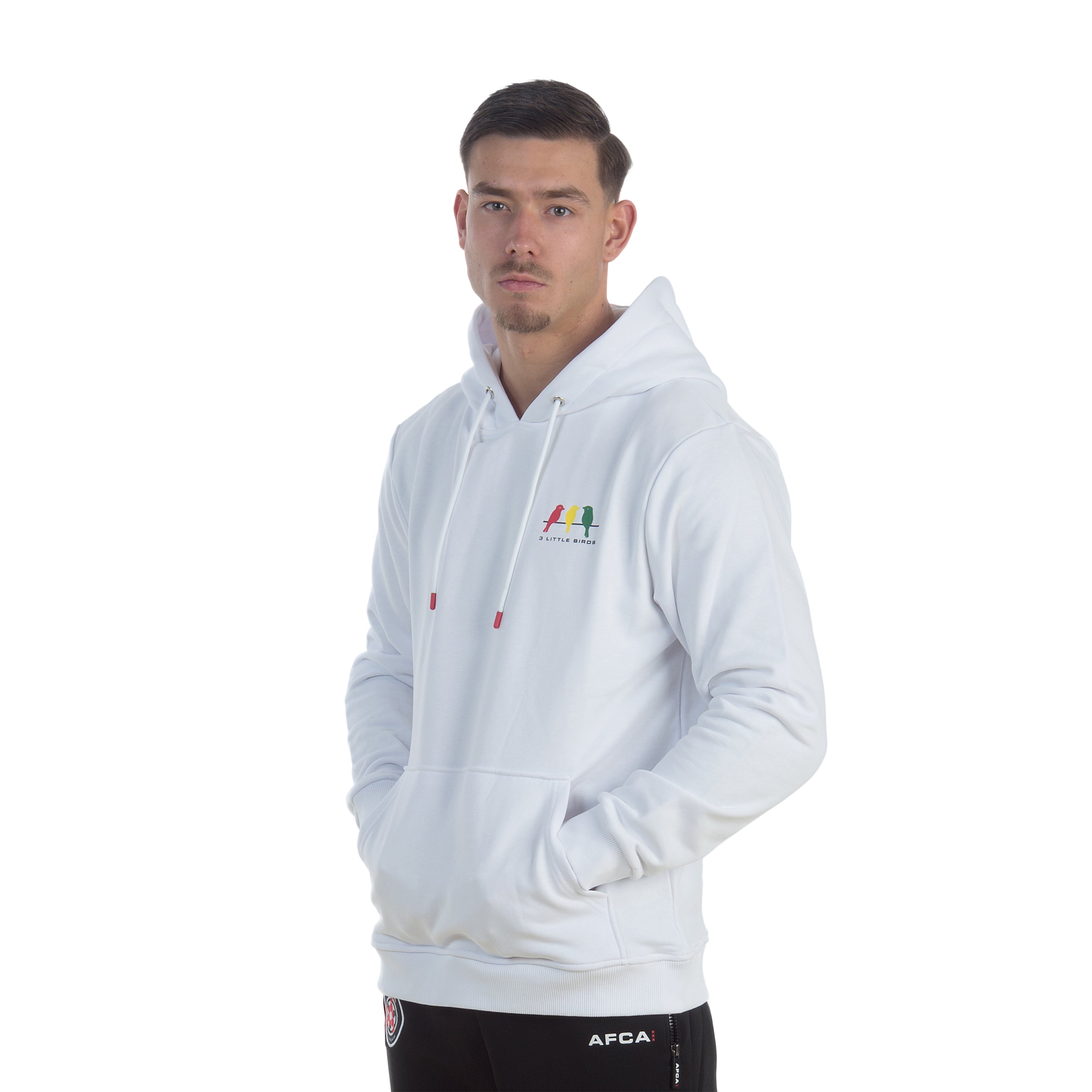 Hoodie 3 Little Birds White
