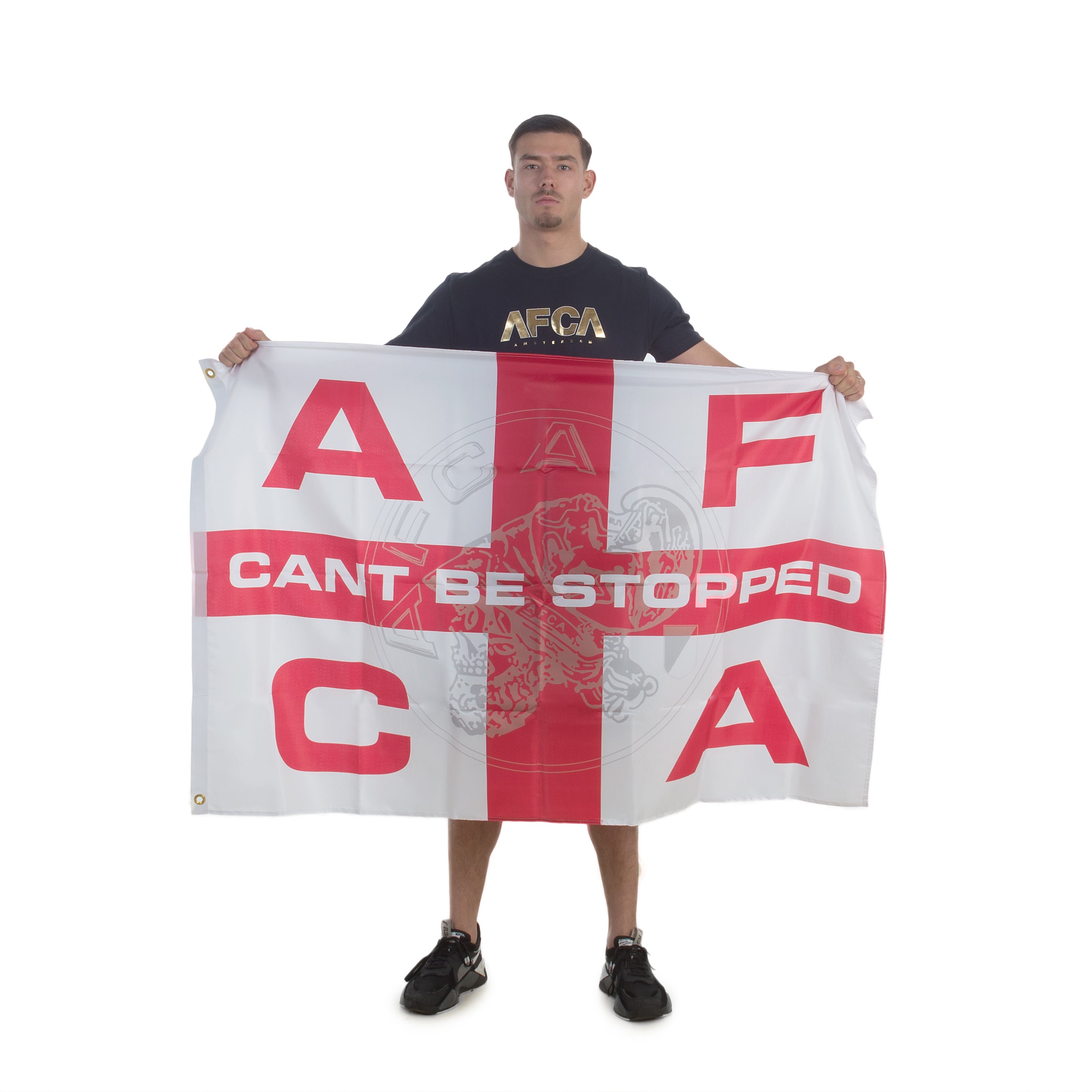 AFCA Vlag CBS Rood / Wit 150cm * 100cm