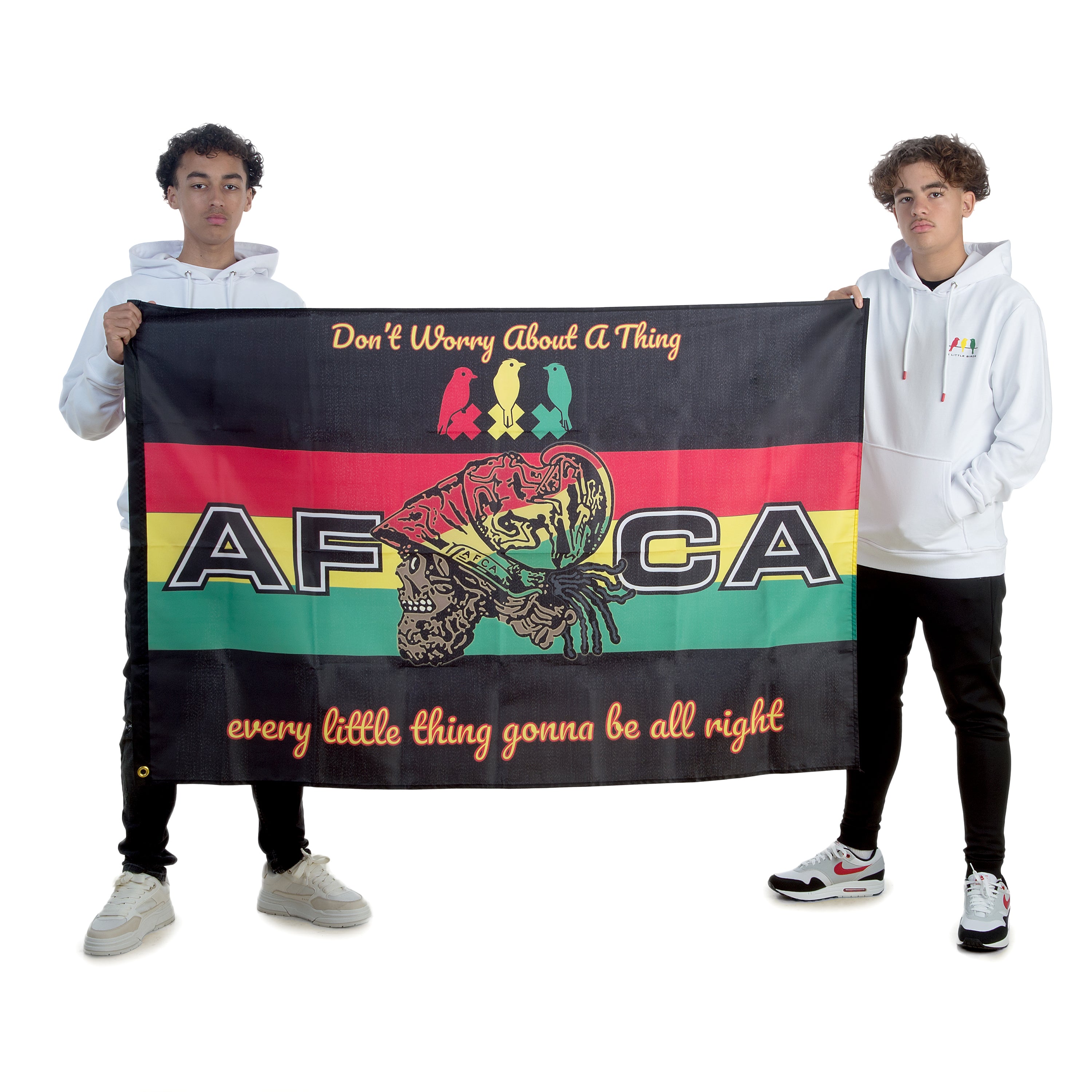 AFCA Vlag 3LB Skull 225cm * 150cm