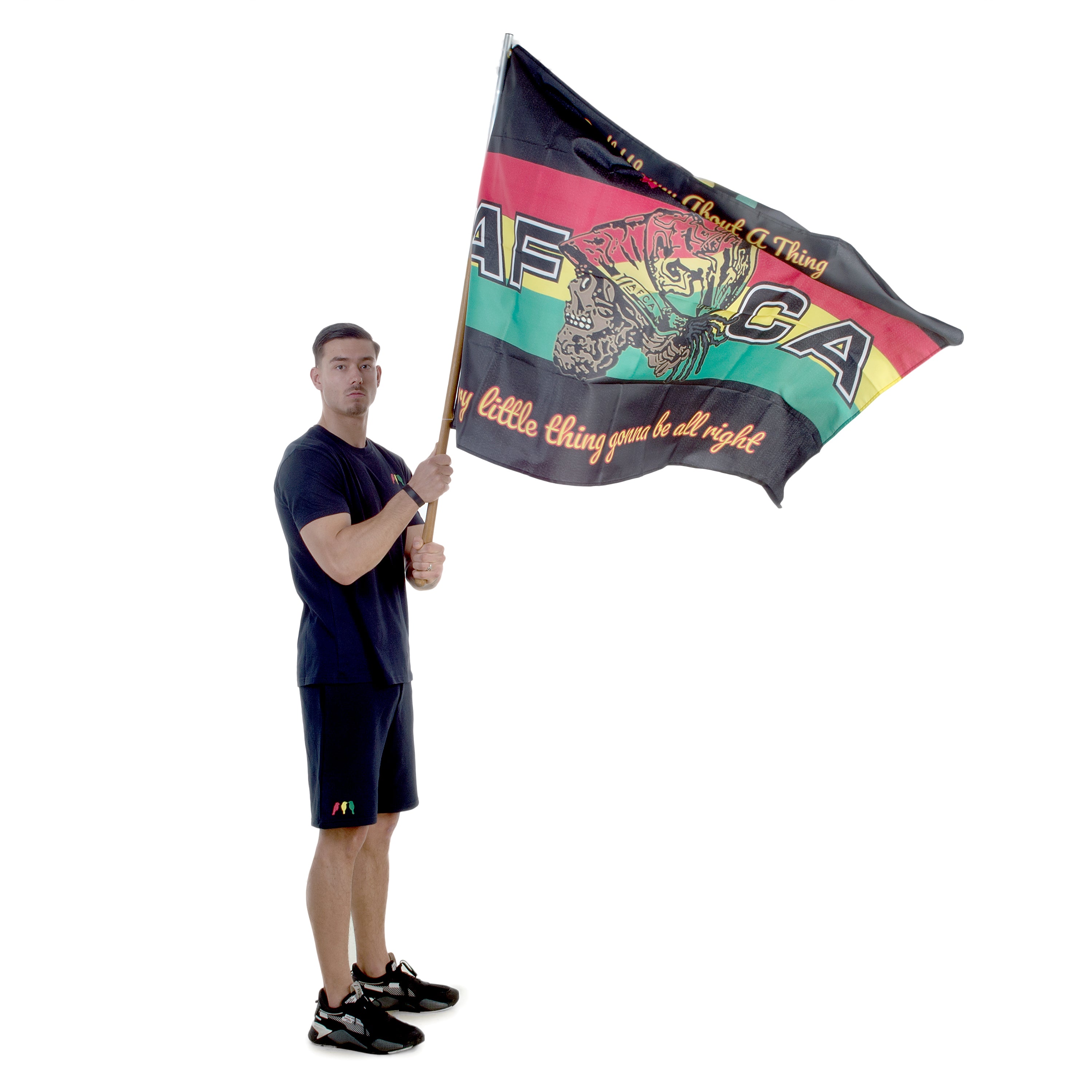 AFCA Vlag 3LB Skull 225cm * 150cm