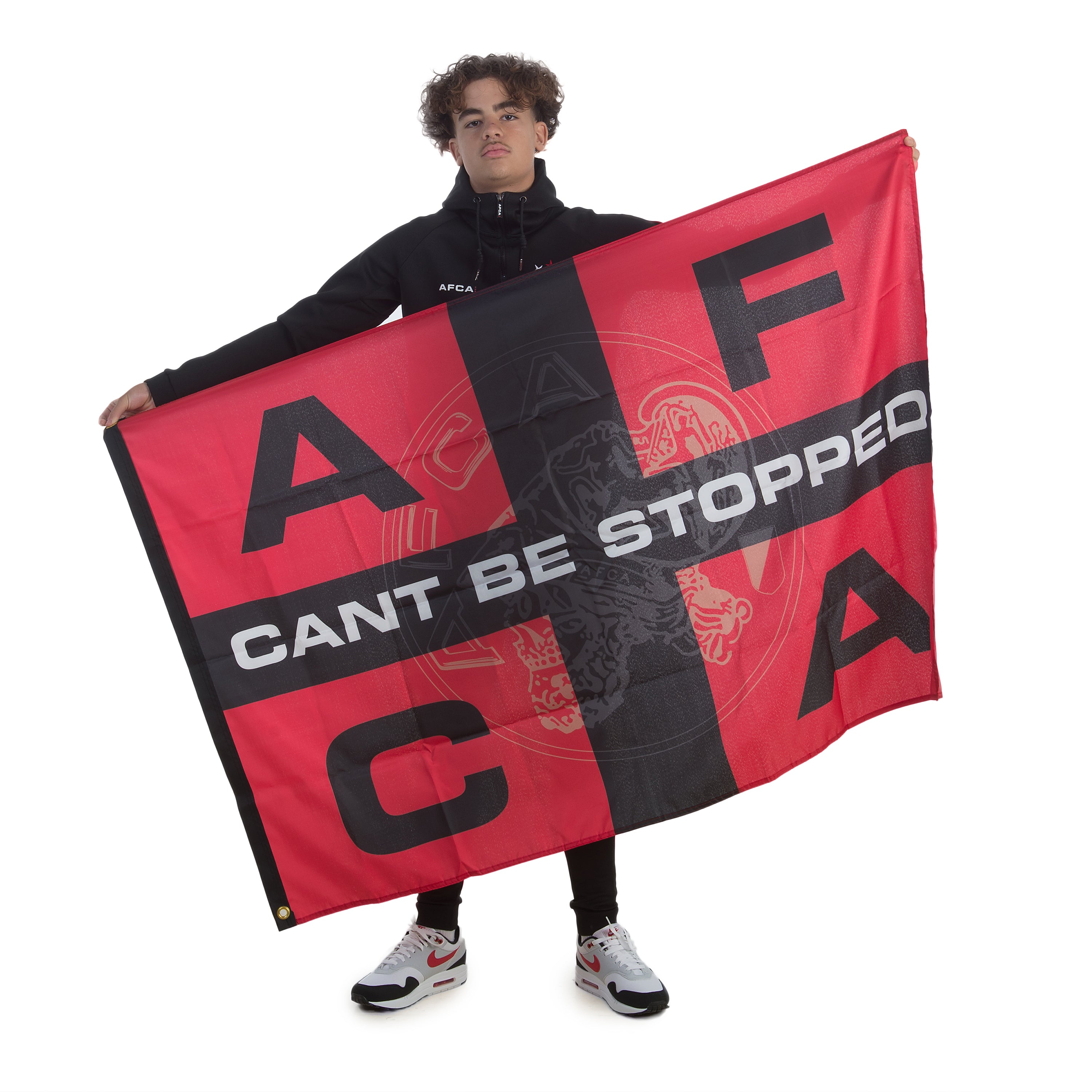 AFCA Vlag CBS Zwart / Rood 150cm * 100cm