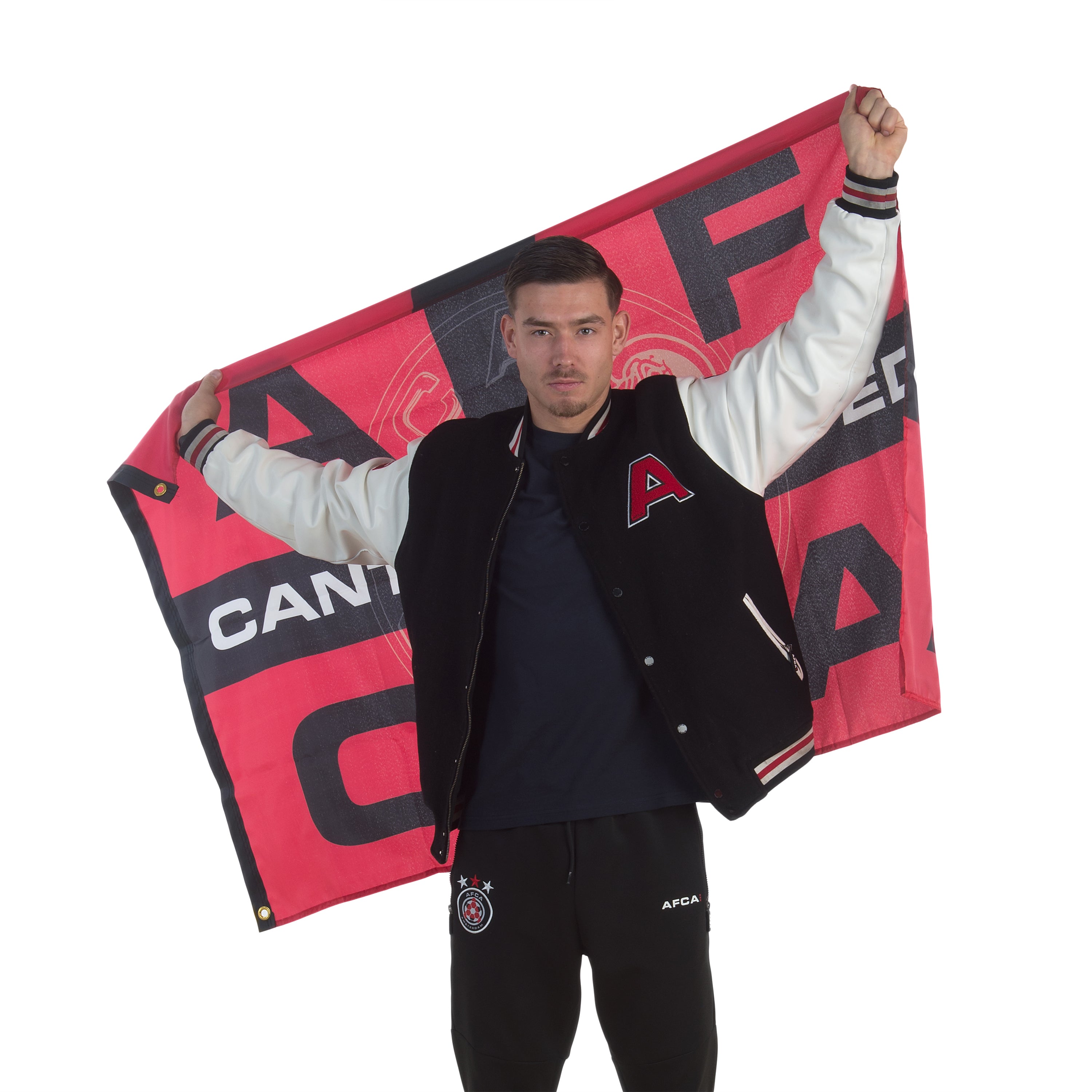 AFCA Vlag CBS Zwart / Rood 150cm * 100cm