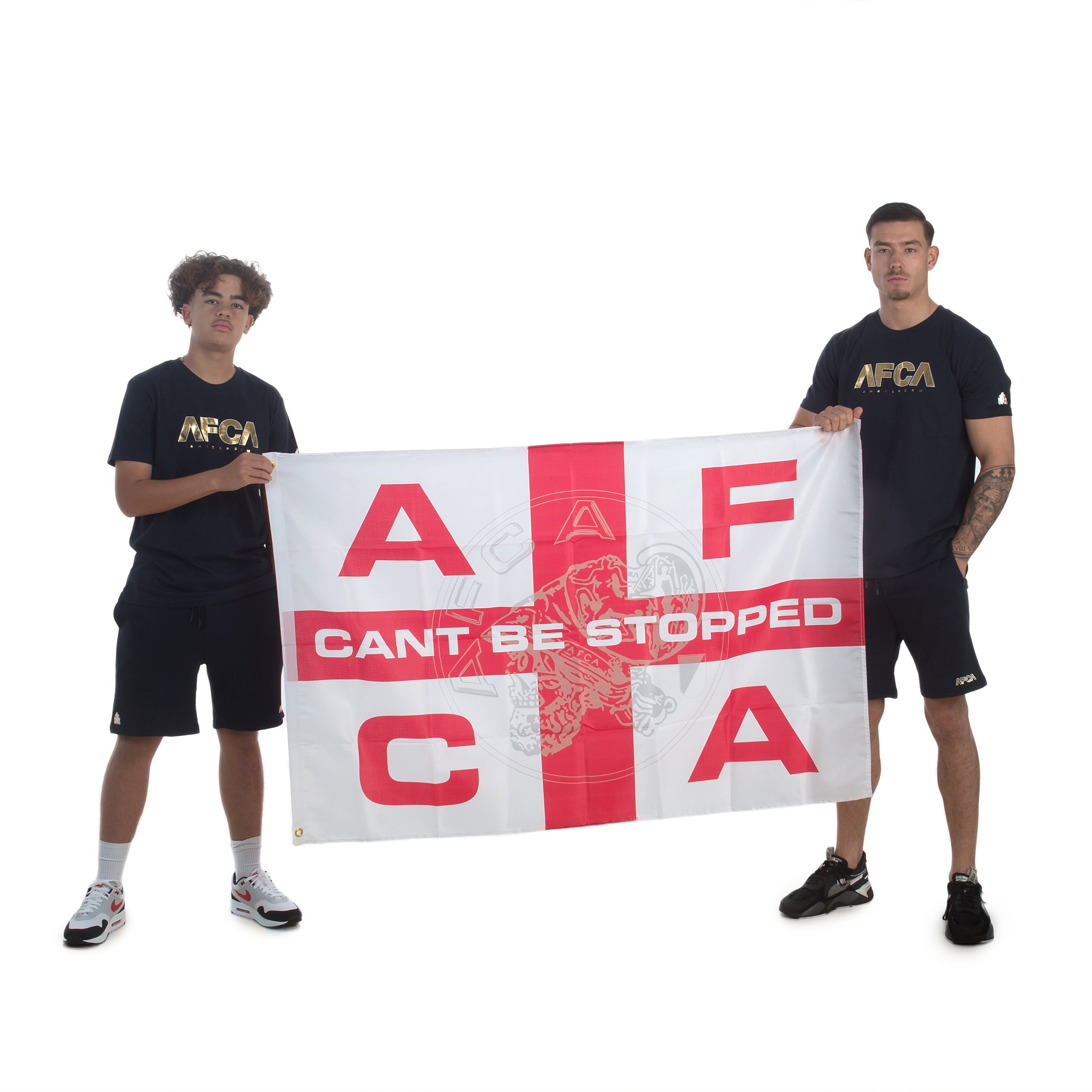 AFCA Vlag CBS Rood / Wit 150cm * 100cm
