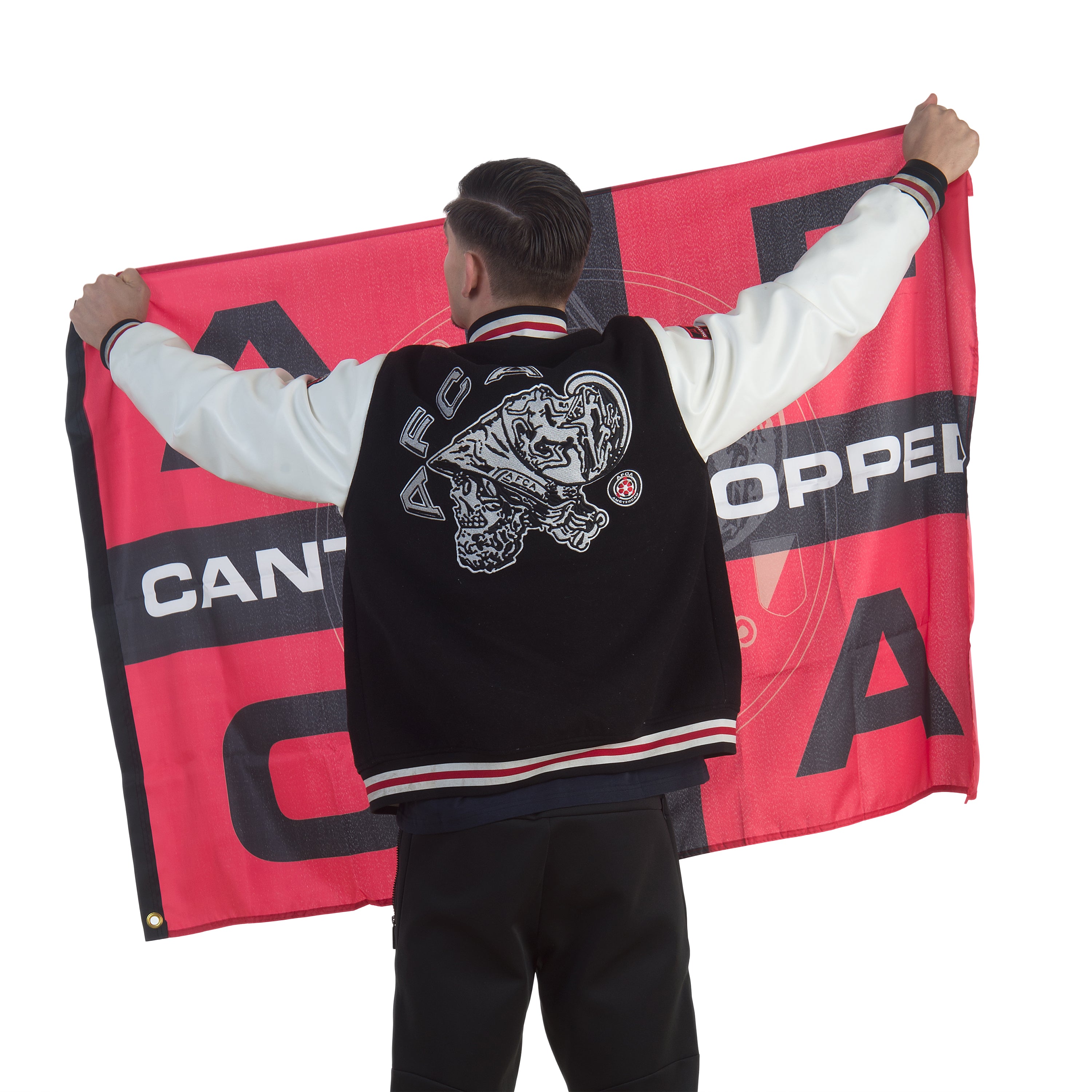AFCA Vlag CBS Zwart / Rood 225cm * 150cm