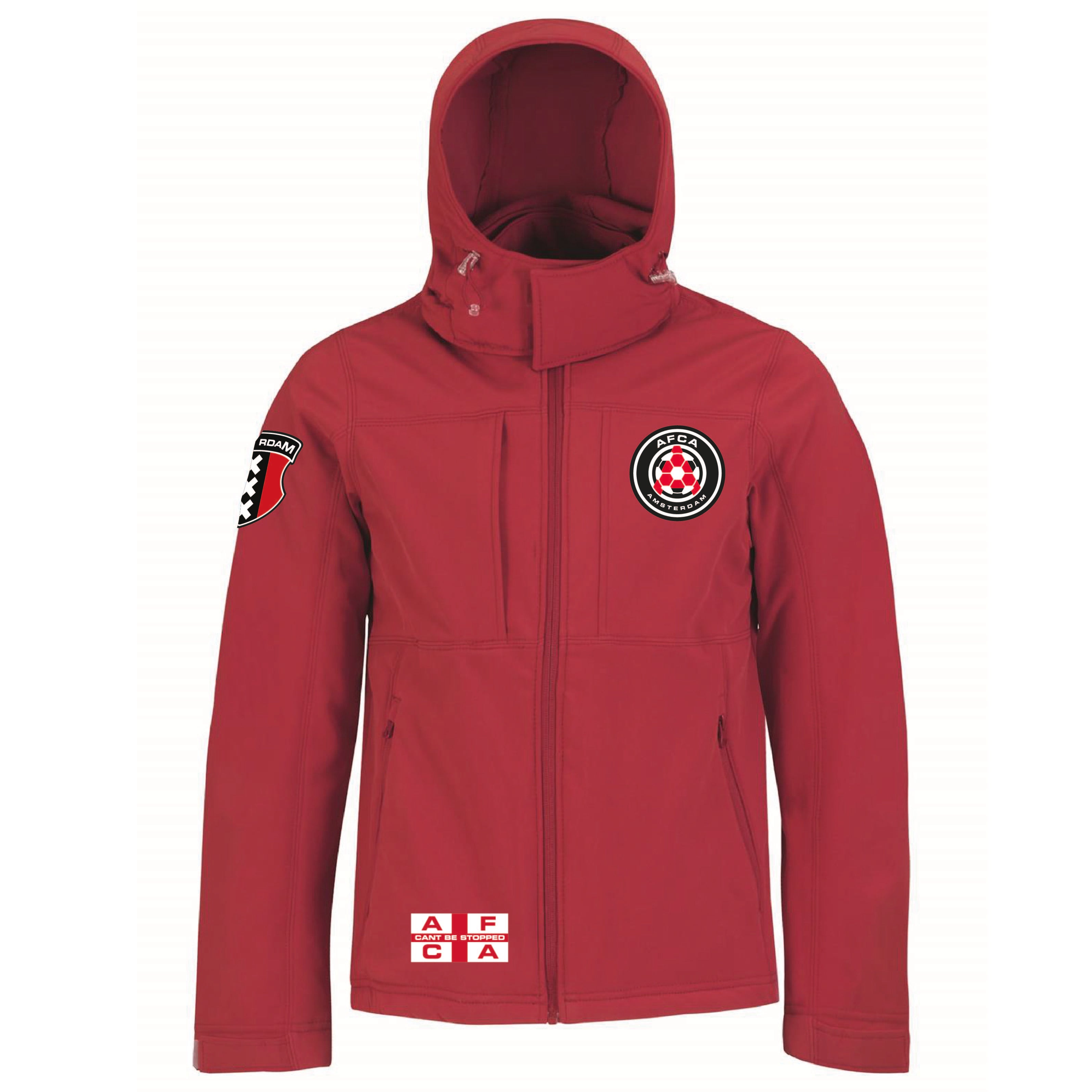 Hooded Softshell Jacket AFCA Amsterdam Kids Rood