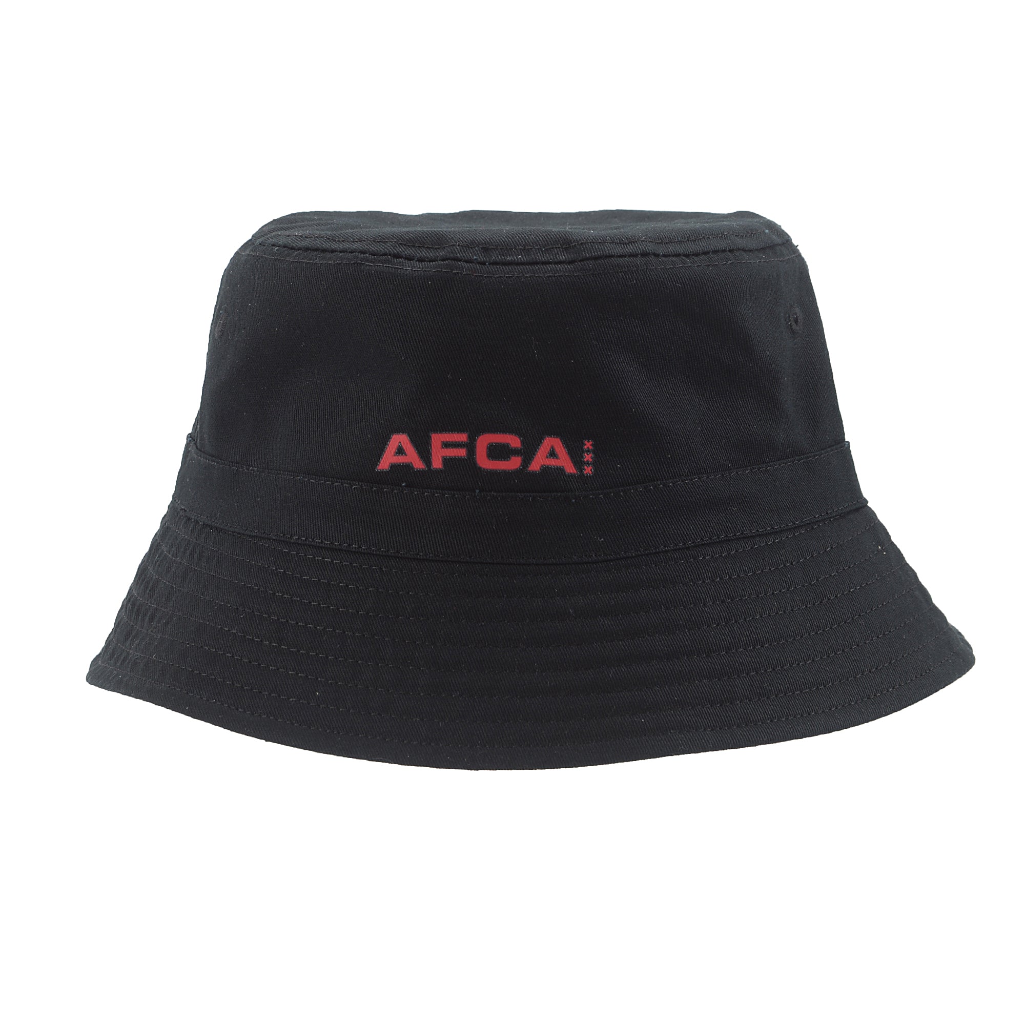 Bucket hat AFCA zwart-rood bal logo