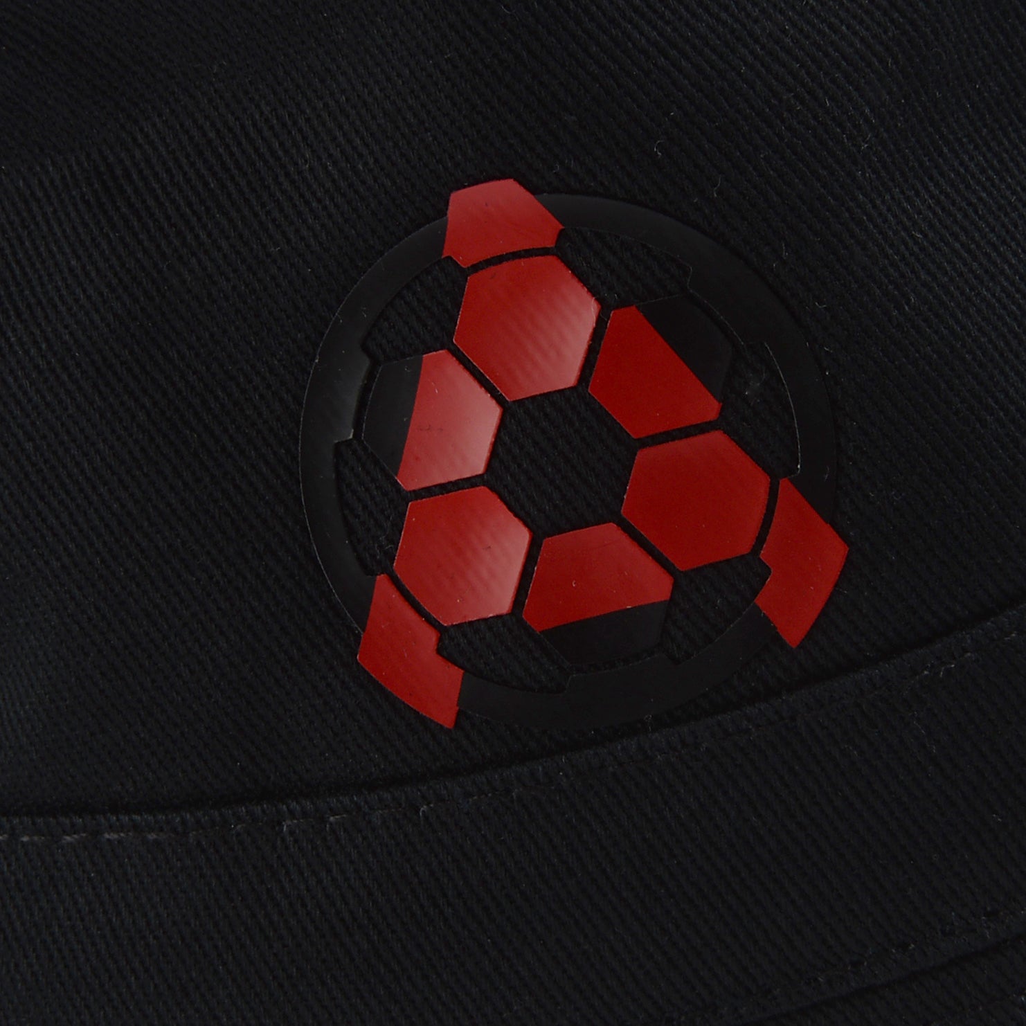 Bucket hat AFCA zwart-rood bal logo