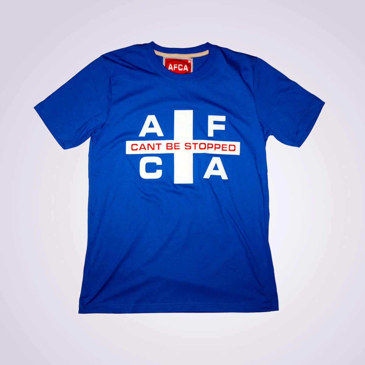 T-shirt FLAG blauw/wit