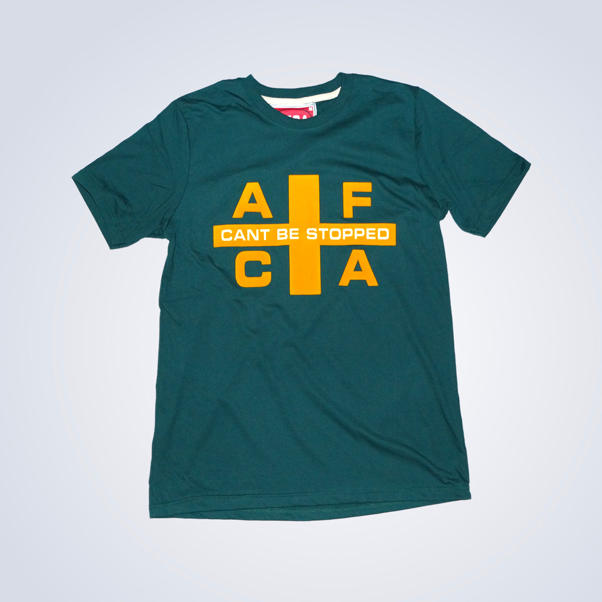 T-shirt FLAG groen/geel