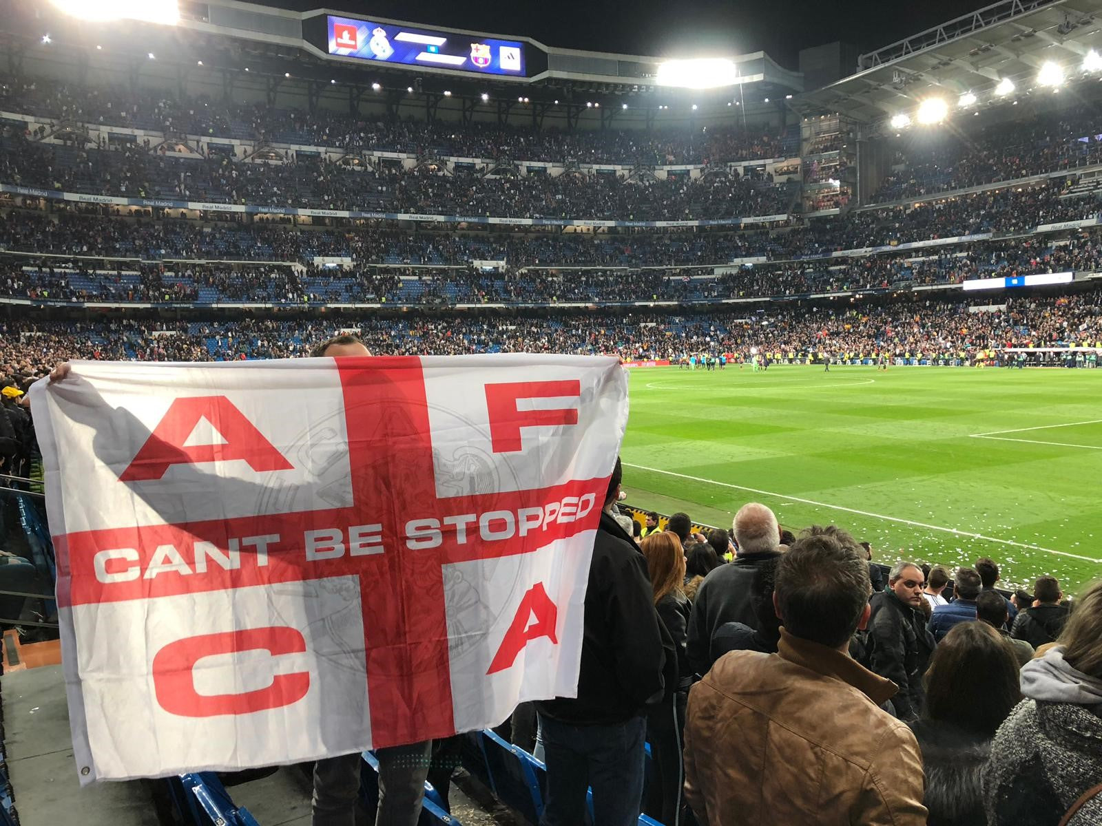 Aankomst in Madrid, El Clasico en Puerta del Sol