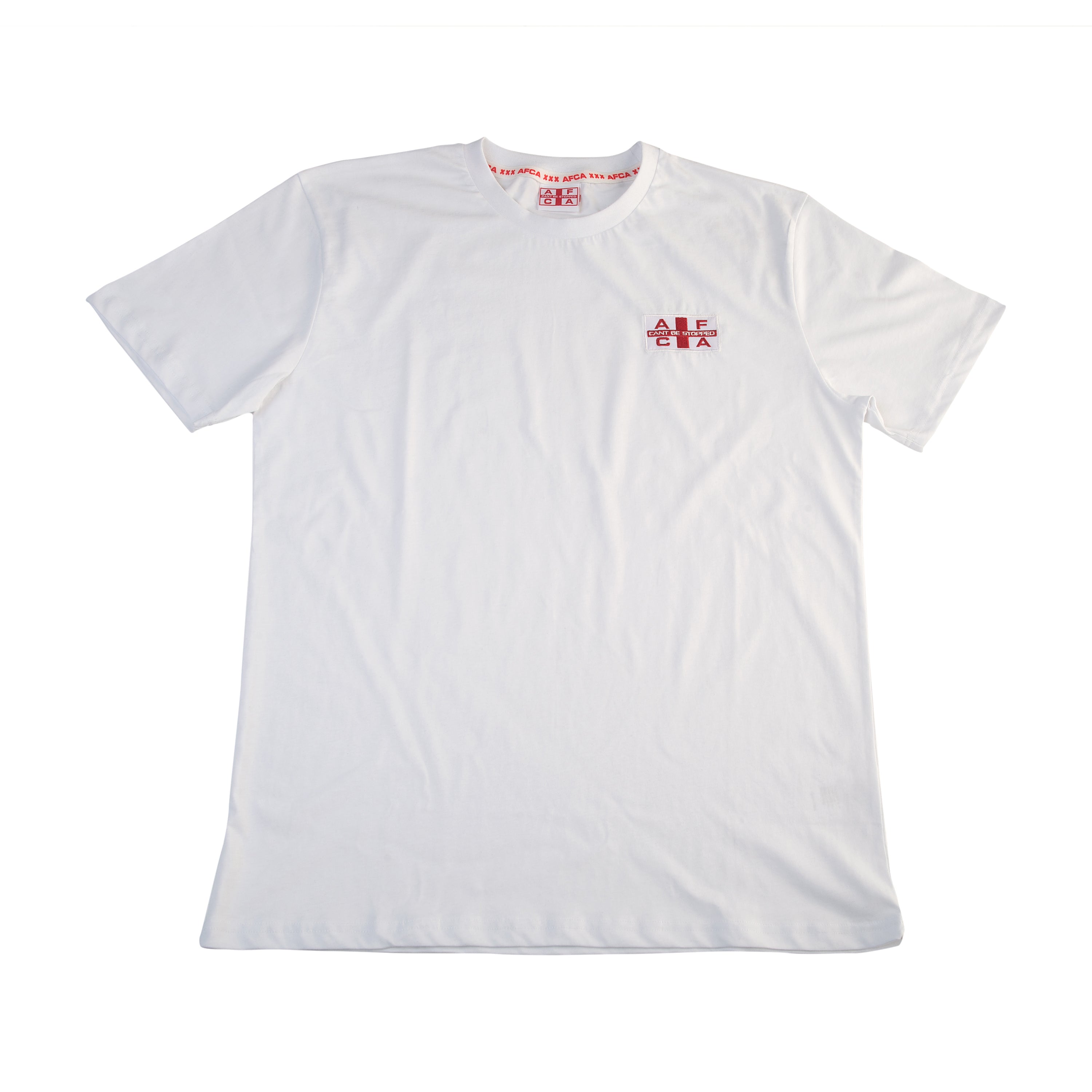 T-Shirt AFCA Flag Logo White / Red