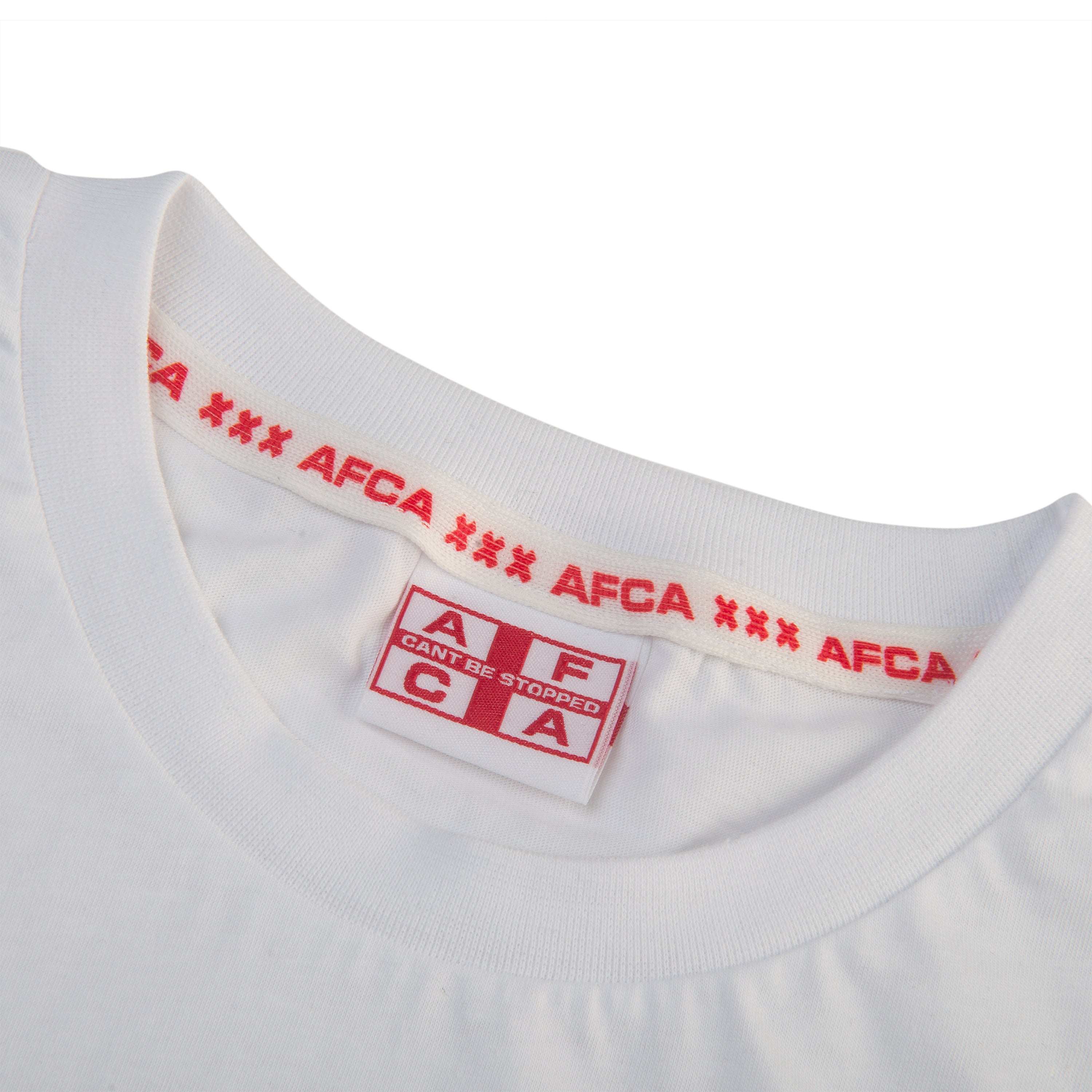 T-Shirt AFCA Flag Logo White / Red