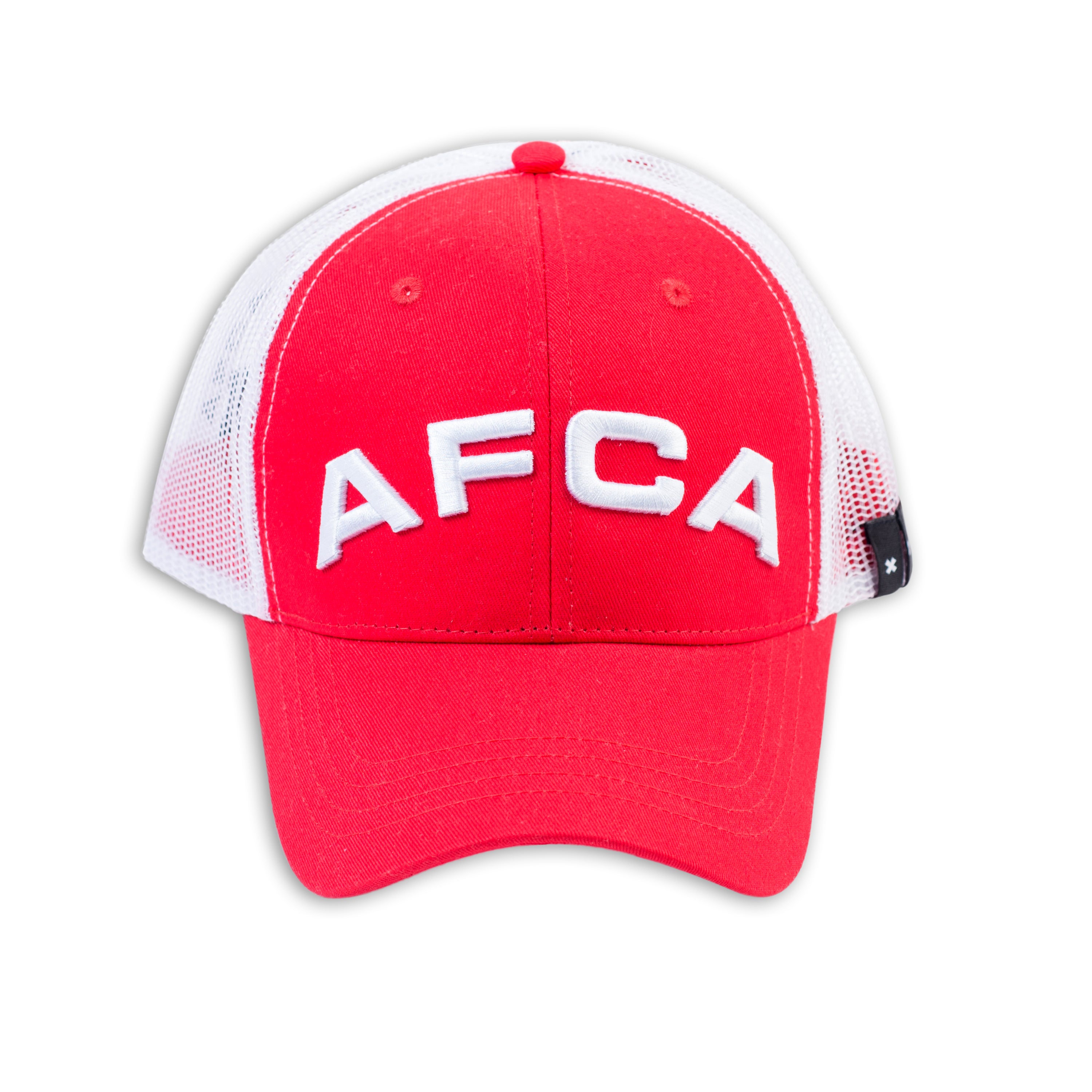 Cap AFCA rood/wit