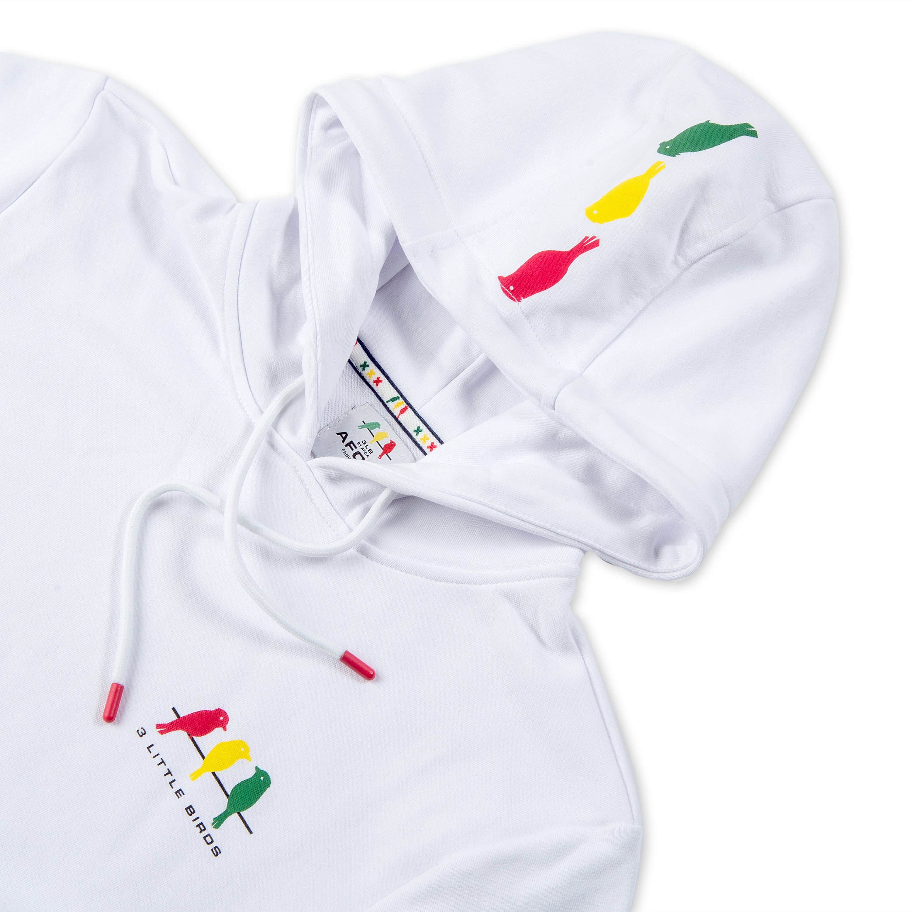 Hoodie 3 Little Birds White