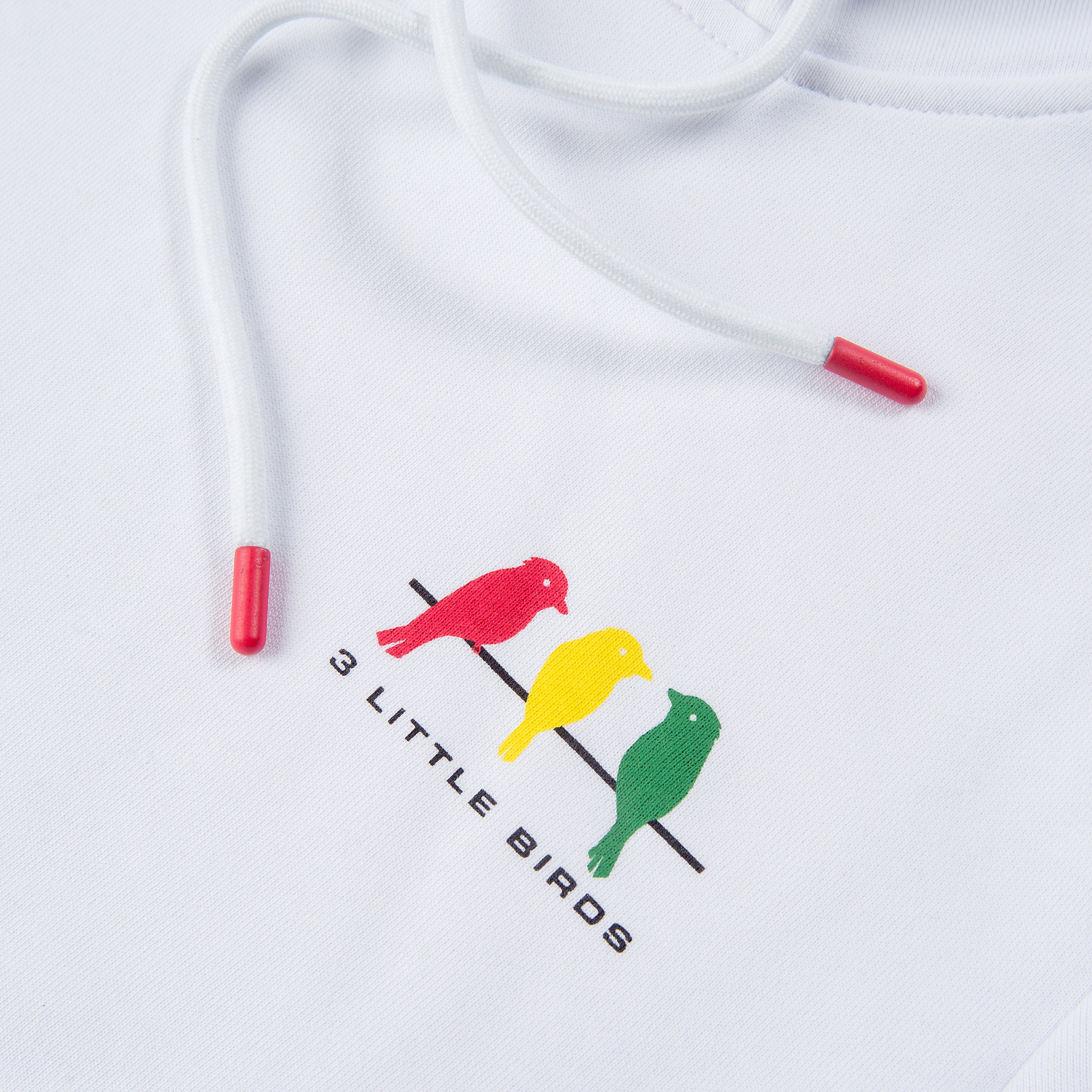 Hoodie 3 Little Birds White