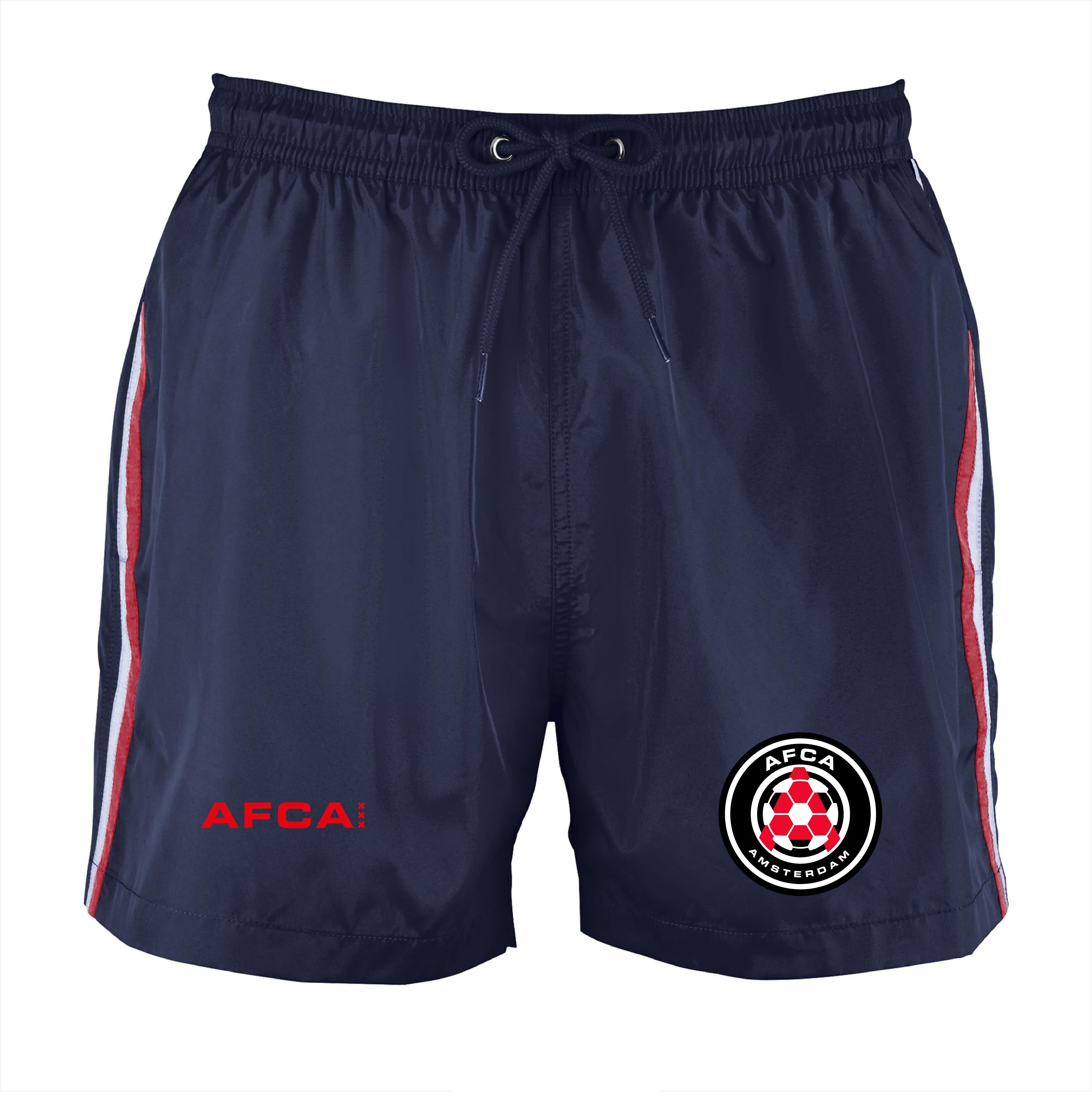 Zwembroek Navy red AFCA