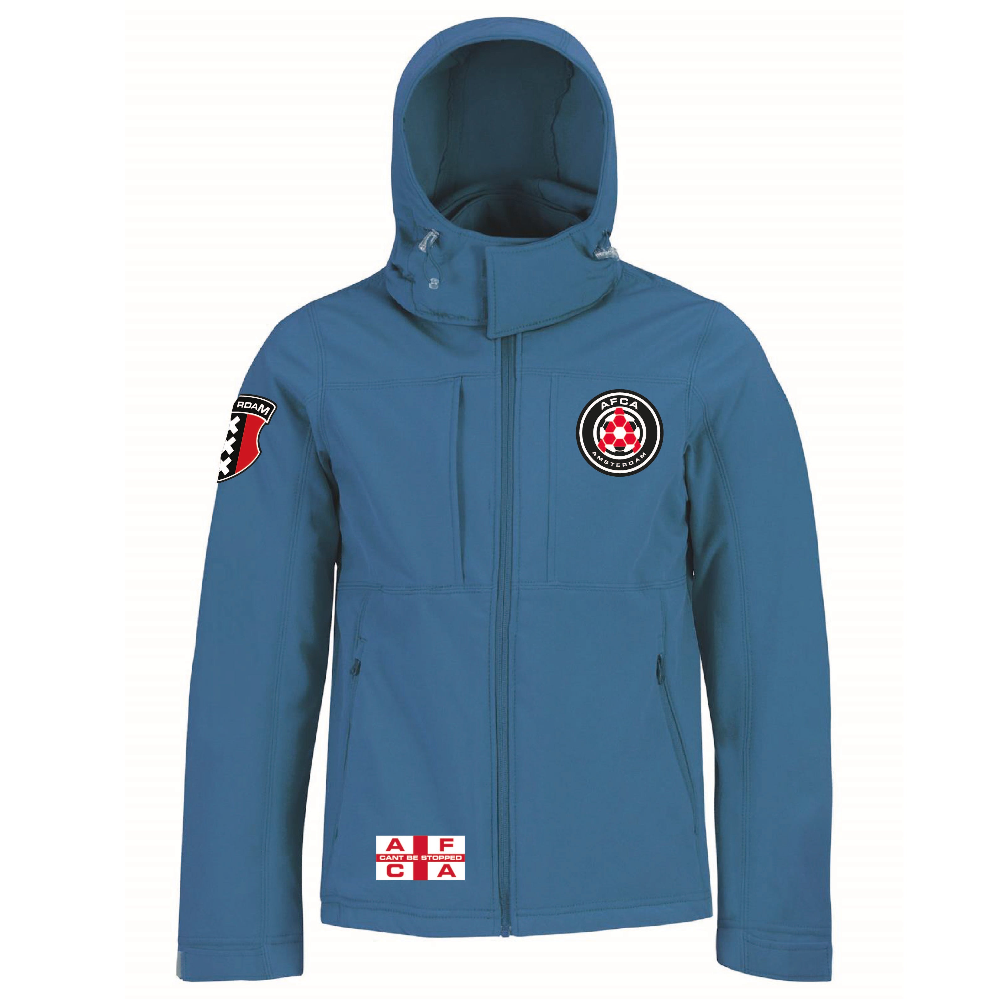 Hooded Softshell Jacket AFCA Amsterdam azure