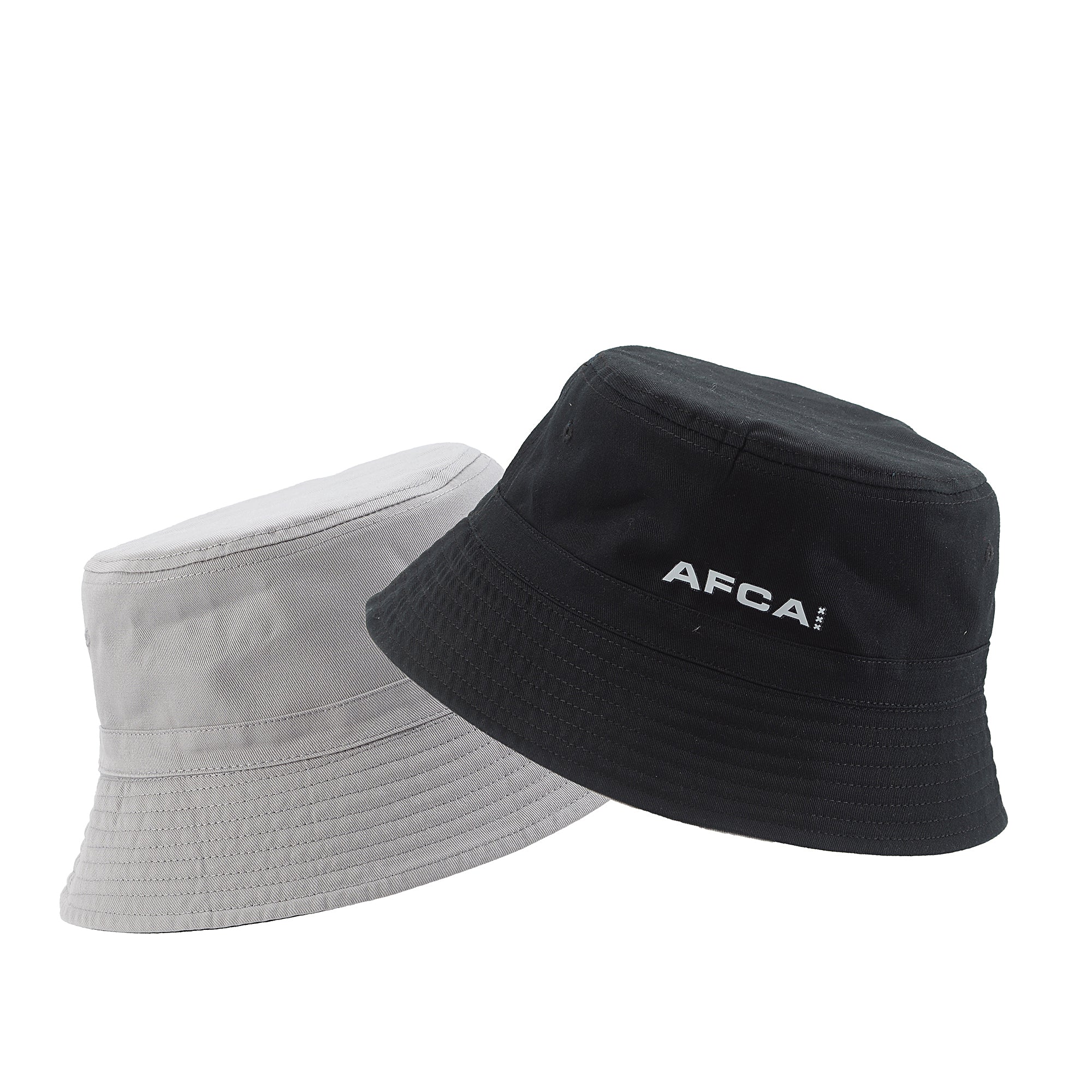 Bucket hat AFCA zwart-wit bal logo