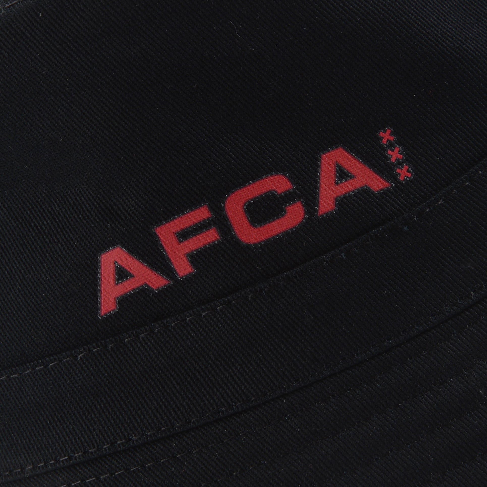 Bucket hat AFCA zwart-rood bal logo