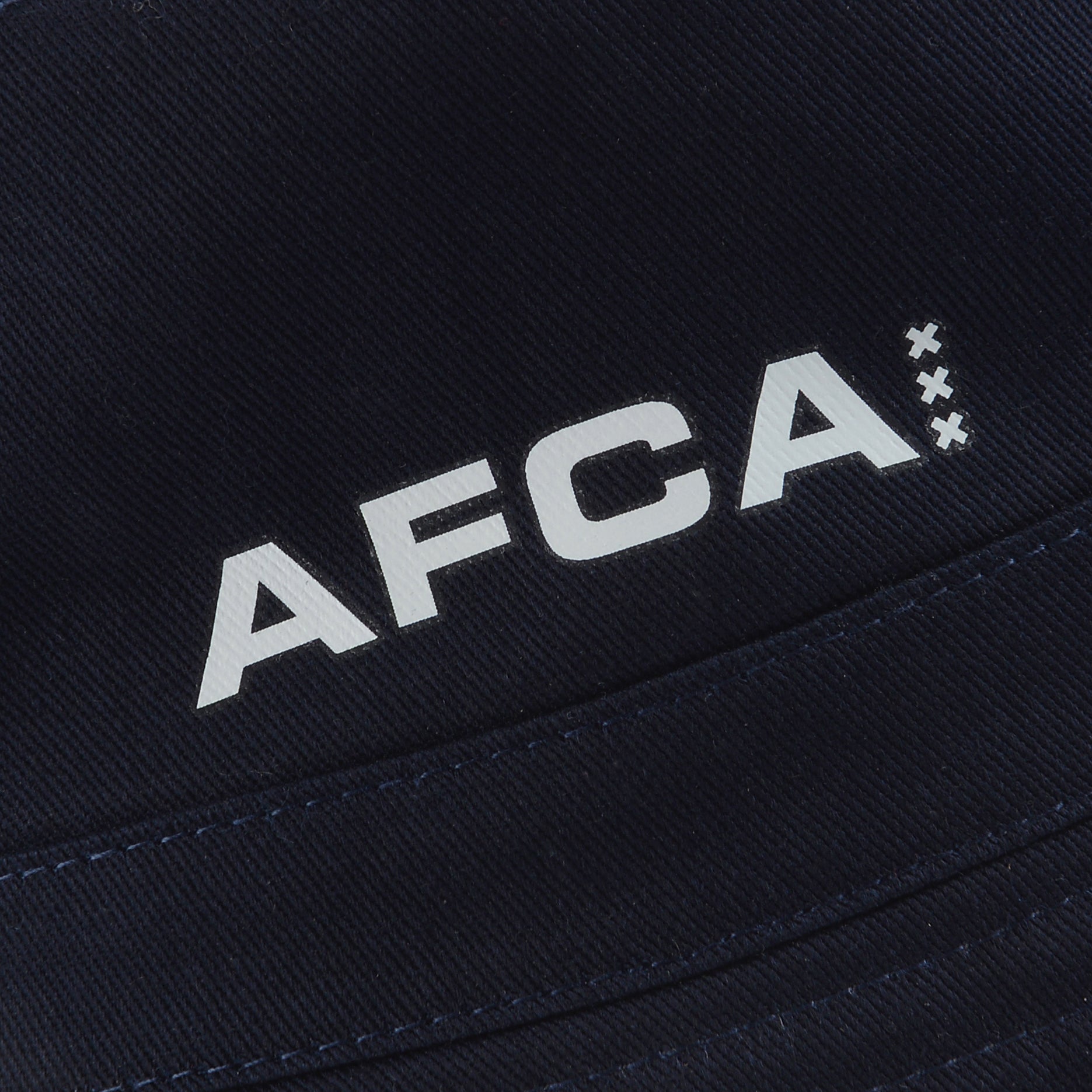 Bucket hat AFCA zwart-wit bal logo