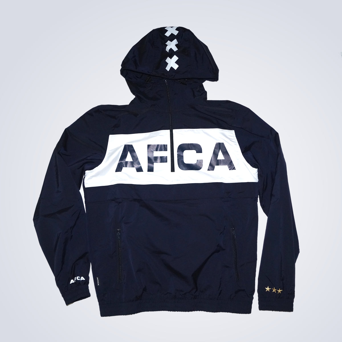 Windbreaker navy half zip