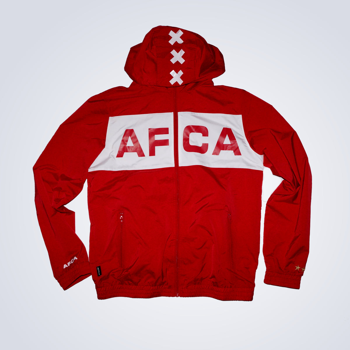 Windbreaker rood AFCA full zip